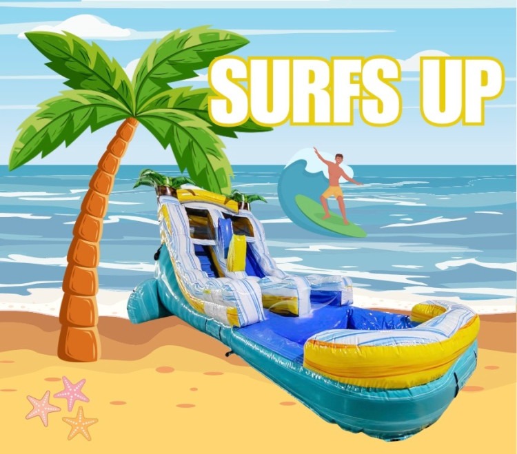 15' Surfs Up Single Lane Slide